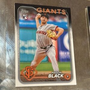 Topps Giants Mason Black Rookie Card - Red and Blue Accents